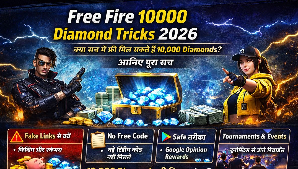 Free Fire 10000 Diamond Tricks