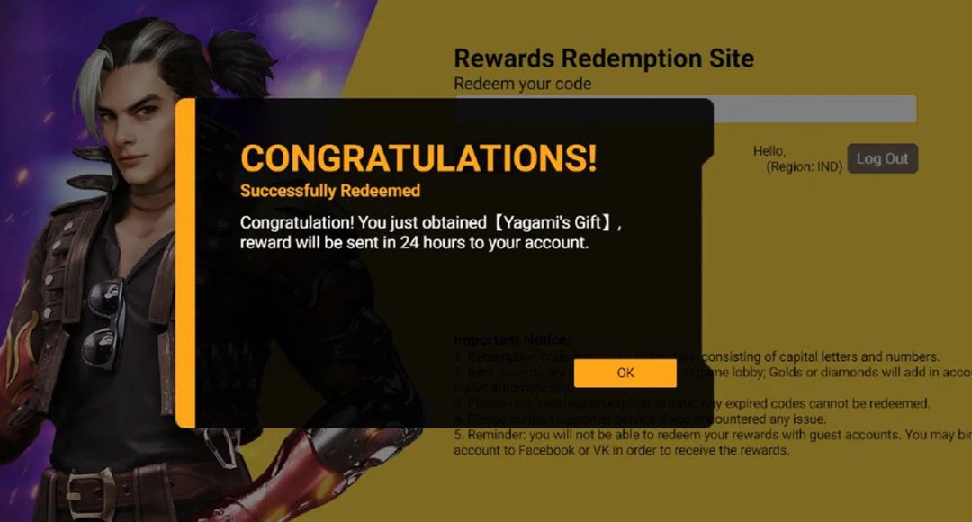 Free Fire Max Redeem Codes